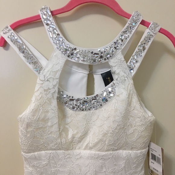 Trixxi Juniors embellished lace dress - Picture 3 of 5